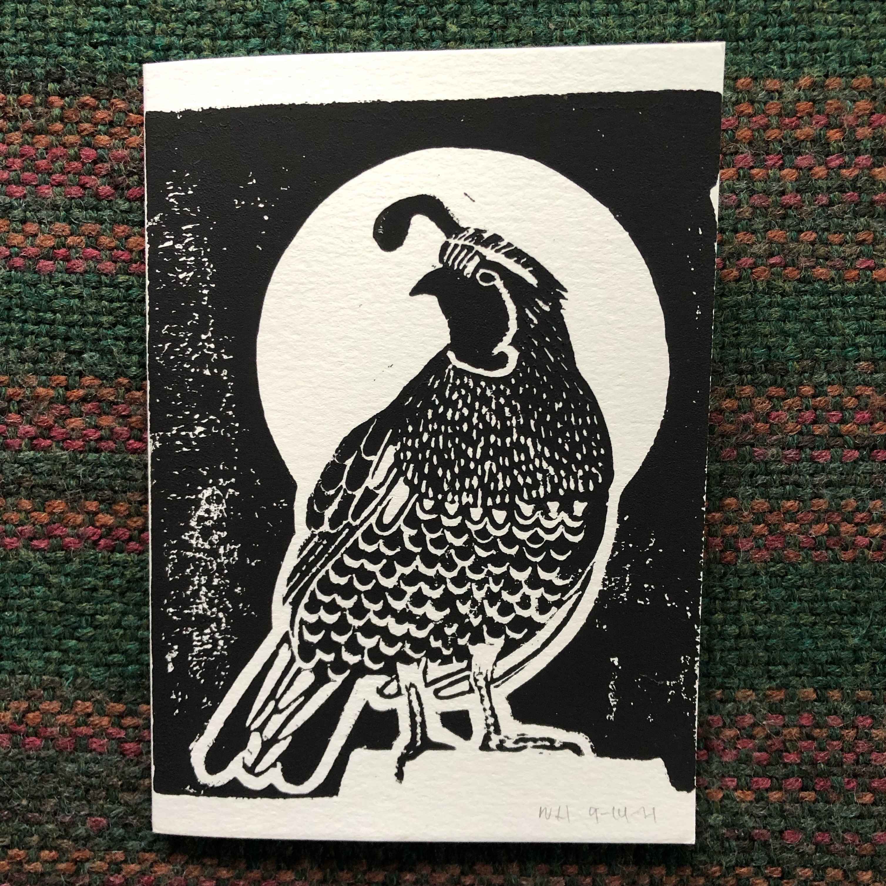 California Quail Card